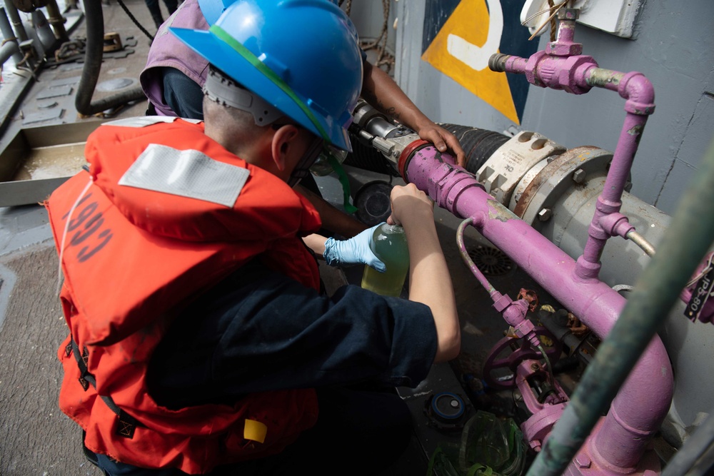 Monterey Conducts Replenishment-at-Sea