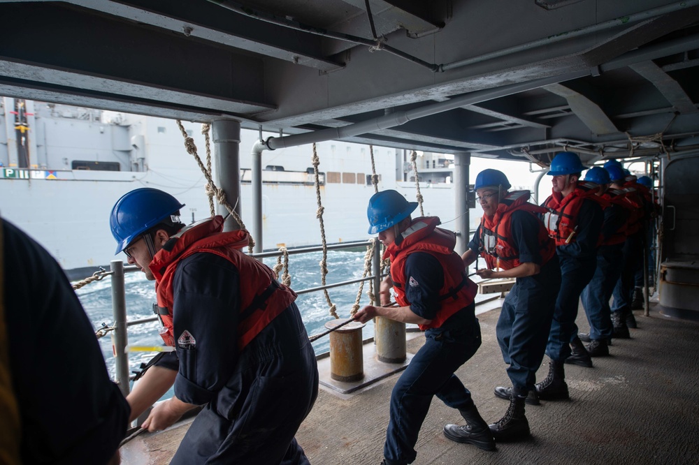 Monterey Conducts Replenishment-at-Sea