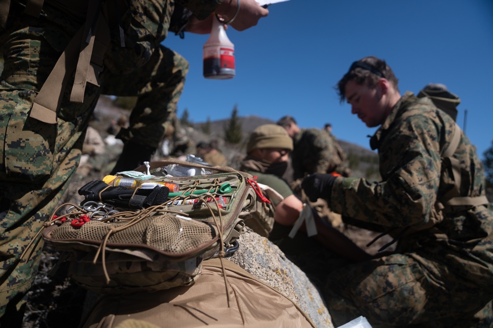 Marines and Sailors evacuate simulated casualties during MTX