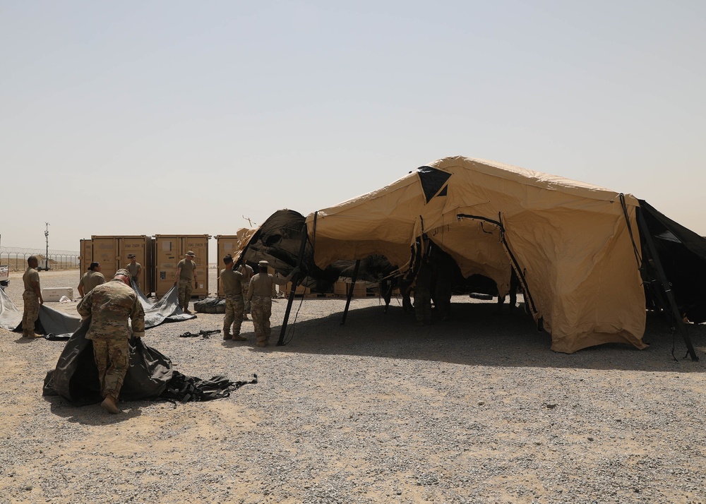 1st TSC validates expeditionary command post at Camp Arifjan exercise