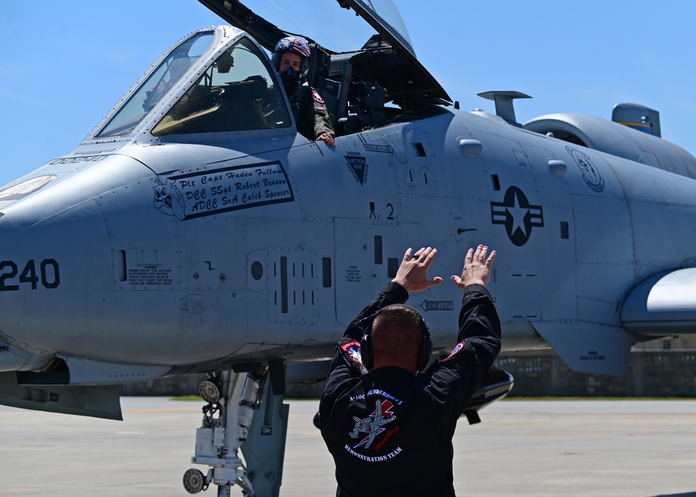 A-10 Thunderbolt II Demonstration Team lands at Patrick Space Force Base for 2021 Cocoa Beach Airshow