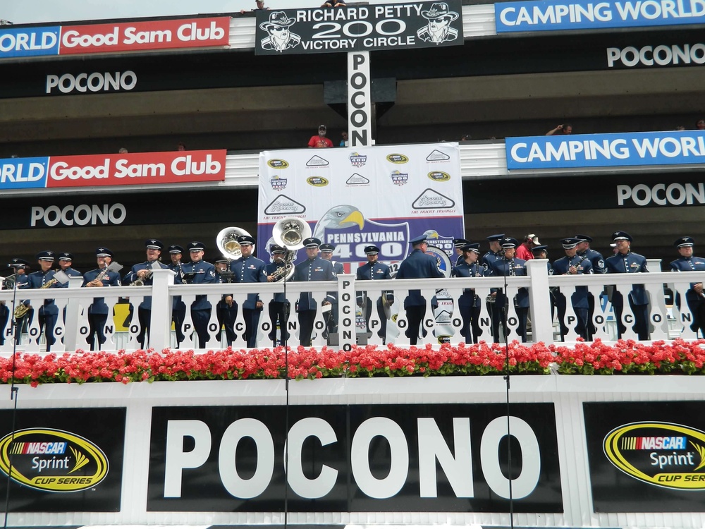 Band of the Northeast performs at Pocono 500