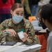 U.S. service members aid FEMA at the Greenbelt Metro CVC