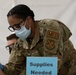 U.S. service members aid FEMA at the Greenbelt Metro CVC