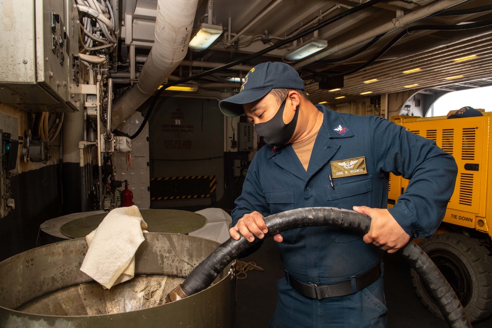 USS America ABFs Preform Maintenance