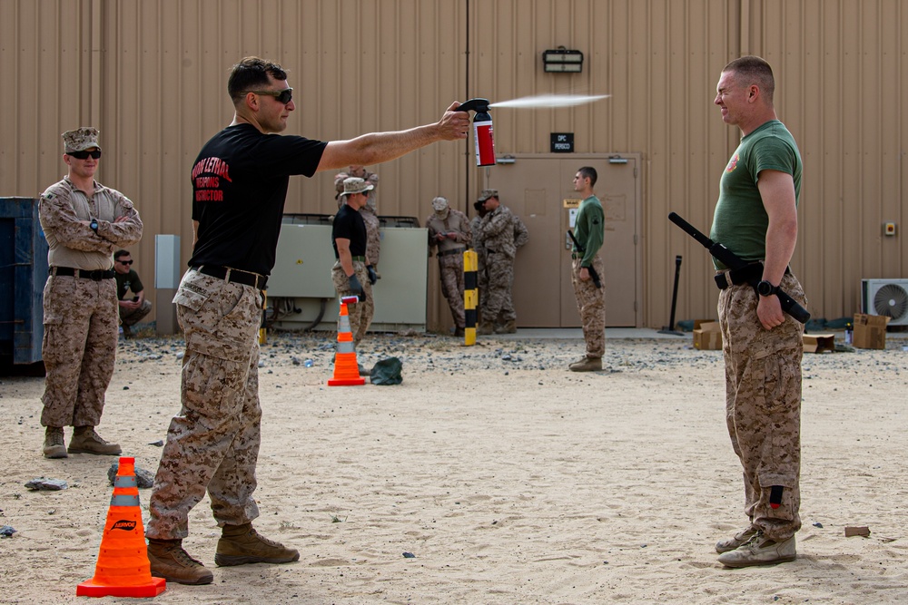 Marines Conduct Non-lethal Weapons Training