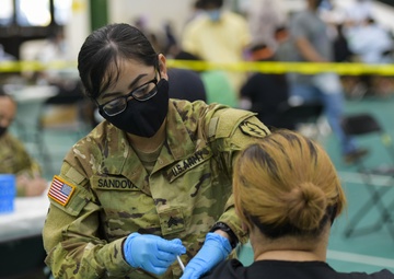 U.S. Army Medical Team Administers COVID-19 Vaccines in Guam