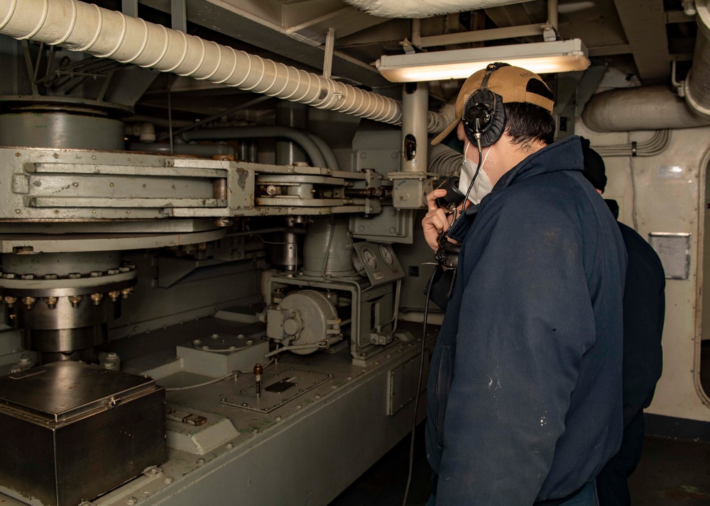 Sea and Anchor Aboard USS Carter Hall