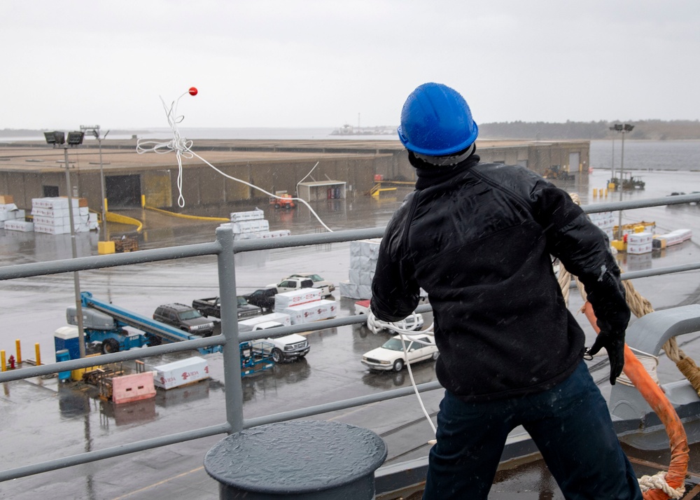 Sea and Anchor Aboard USS Carter Hall