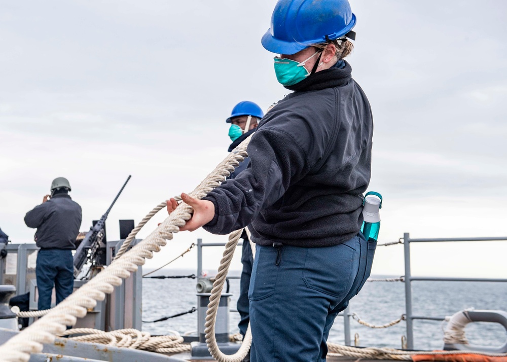 Sea and Anchor Aboard USS Carter Hall