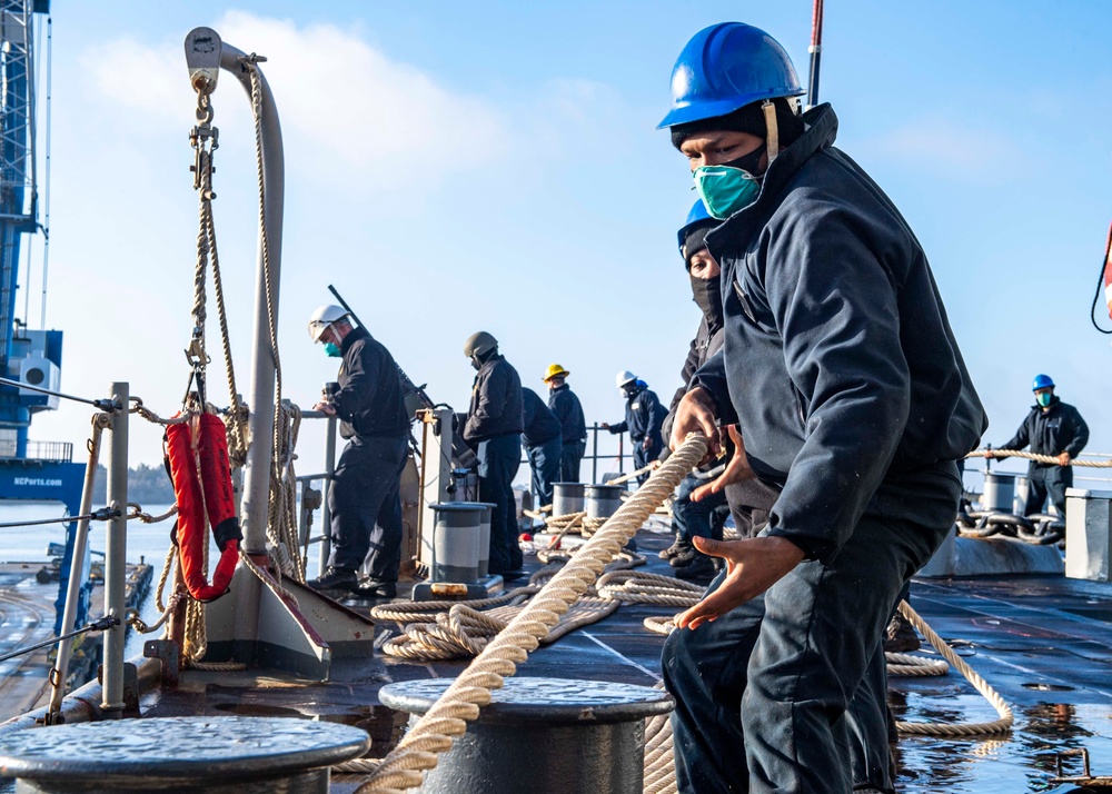 Sea and Anchor Aboard USS Carter Hall