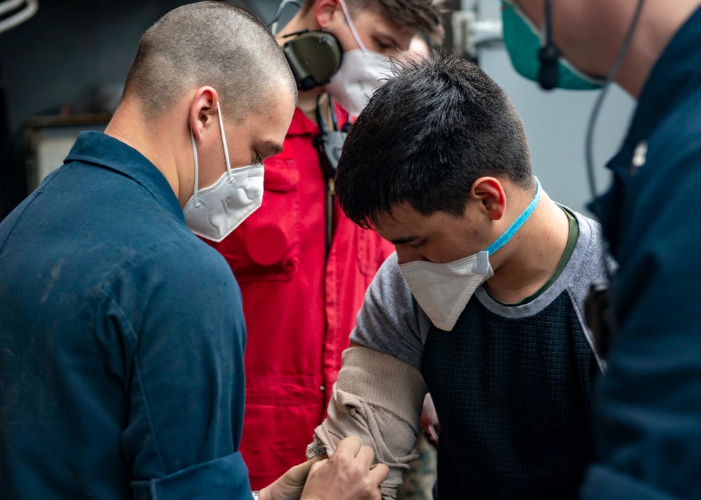 USS Carter Hall Conducts Non-Combatant Evacuation Operation Training