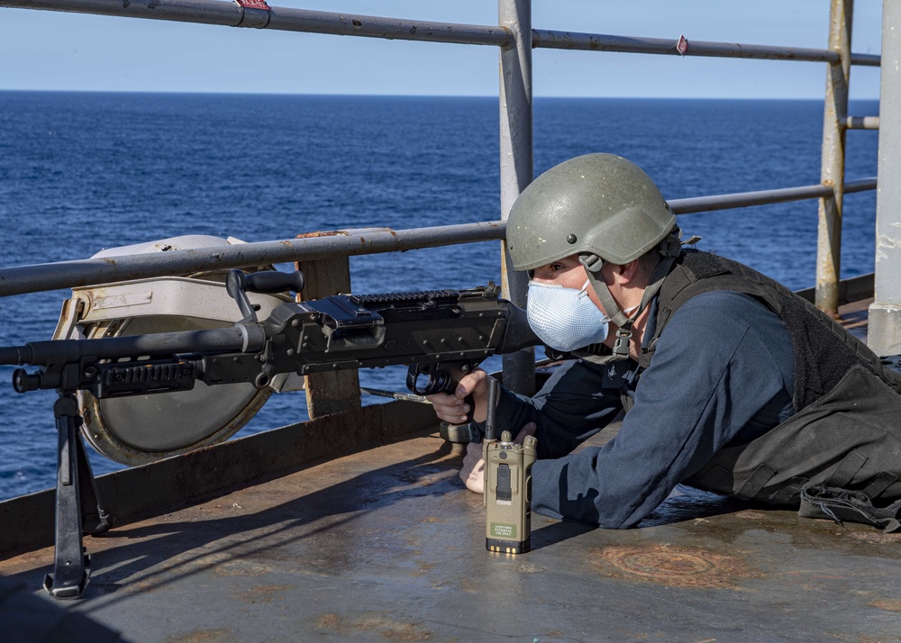 USS Carter Hall Transits with Iwo Jima ARG