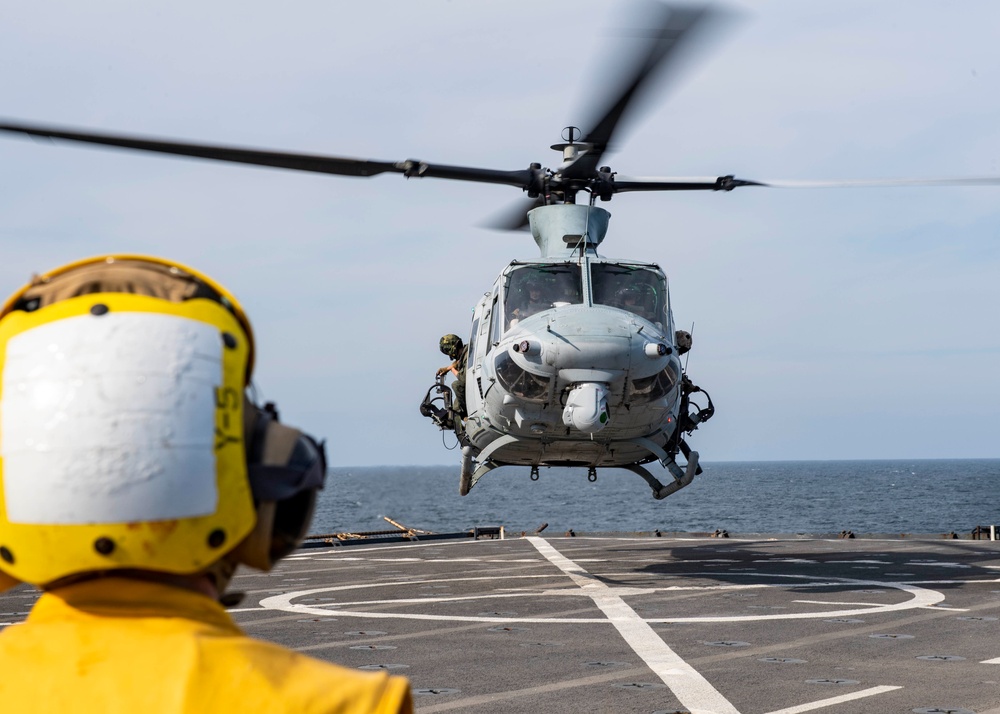 USS Carter Hall Conducts Flight Operations