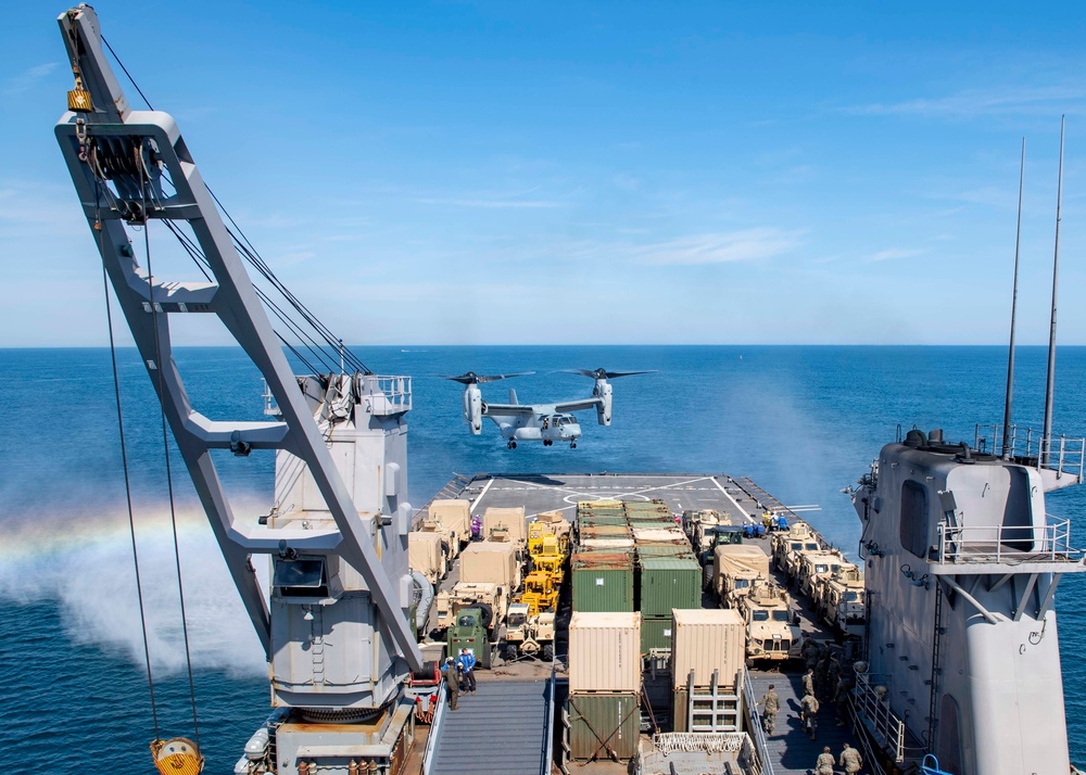 USS Carter Hall Conducts Flight Operations