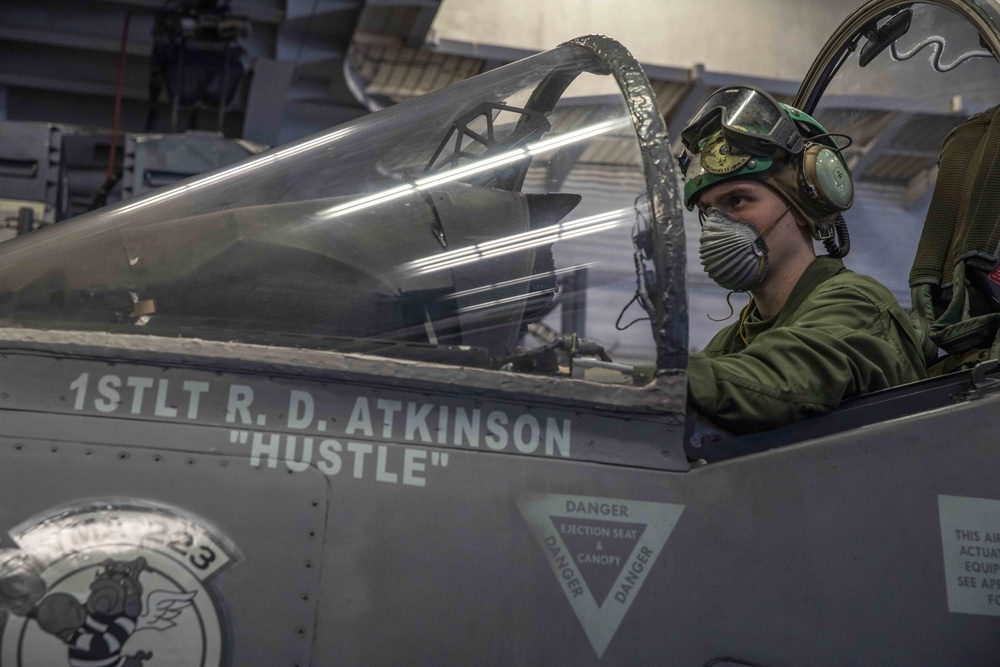 VMM-162 (REIN) Marines Perform Maintenance on AV-8B Harrier