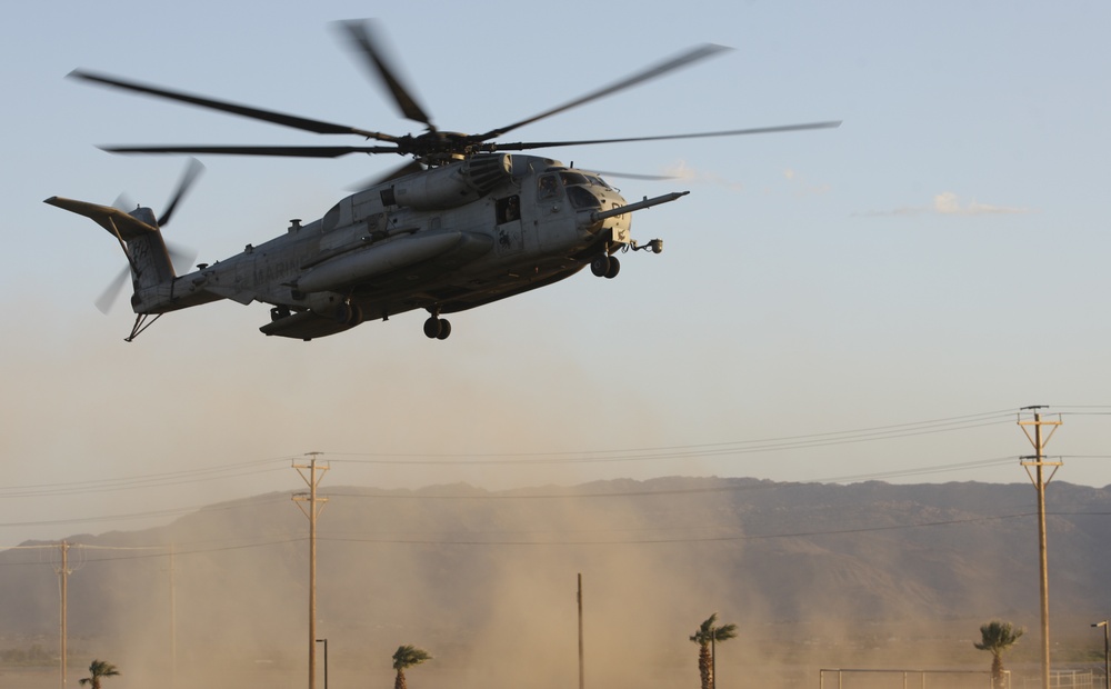 U.S. Marines conduct WTI Assault Support Training 3 at the Combat Center