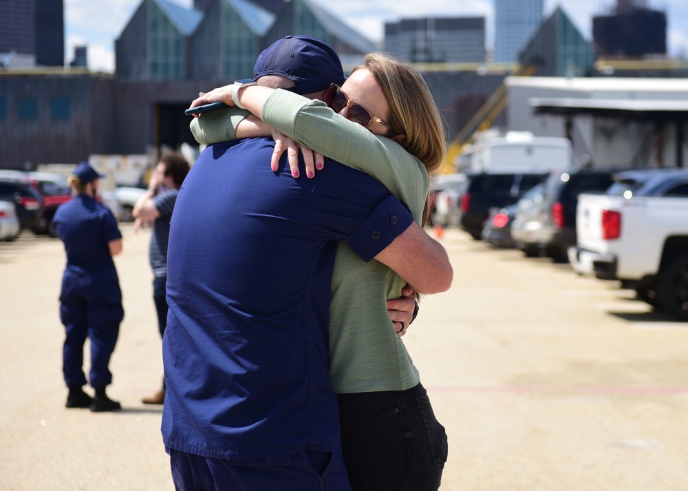 Coast Guard Cutter Escanaba returns home to Boston after 61 day patrol