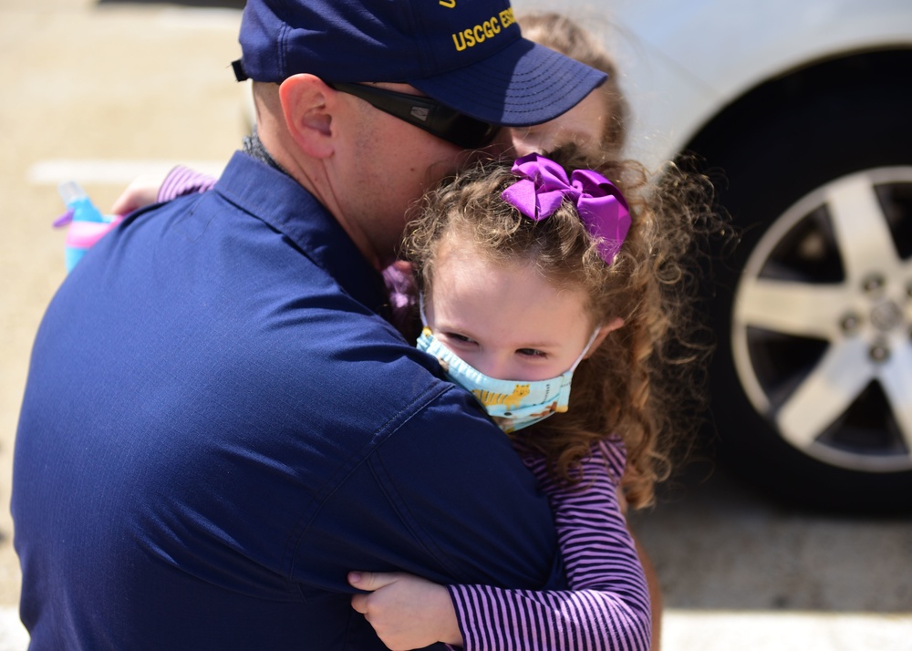 Coast Guard Cutter Escanaba returns home to Boston after 61 day patrol