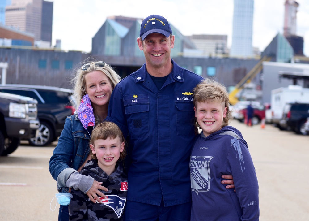 Coast Guard Cutter Escanaba returns home to Boston after 61 day patrol