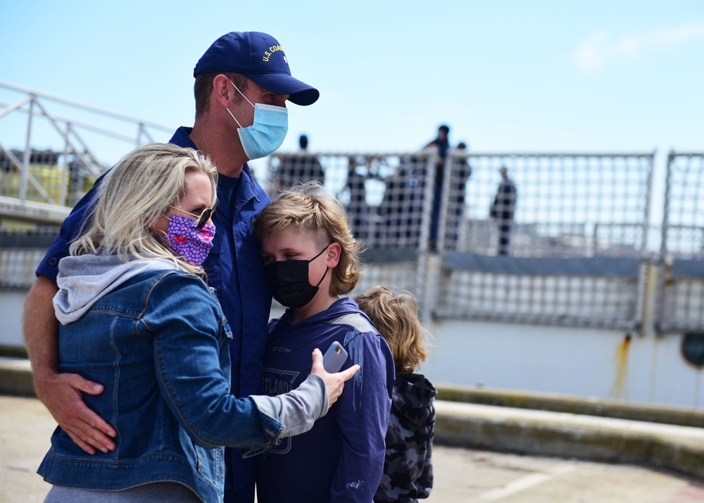 Coast Guard Cutter Escanaba returns home to Boston after 61 day patrol