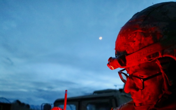 By the light of the moon