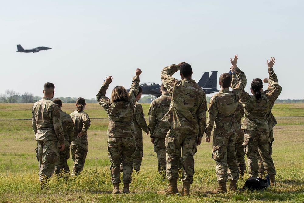 ROTC cadets tour SJAFB