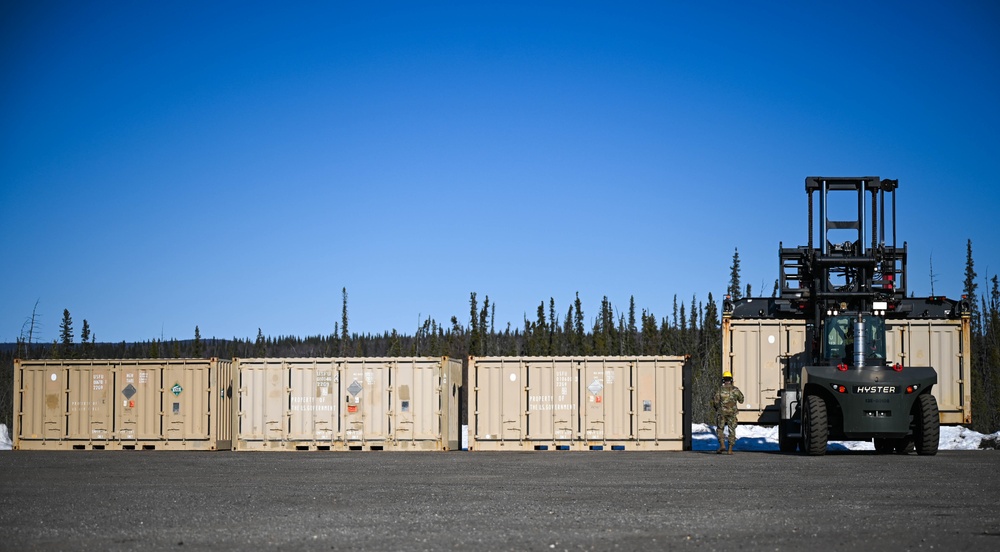 354th FW receives critical munitions from annual barge