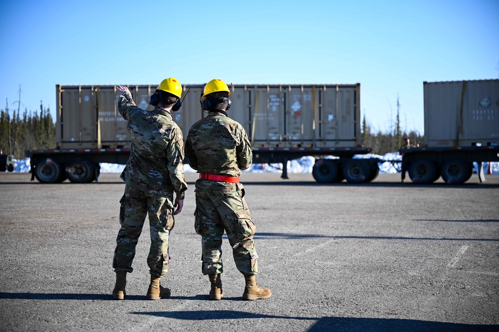 354th FW receives critical munitions from annual barge