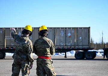 354th FW receives critical munitions from annual barge
