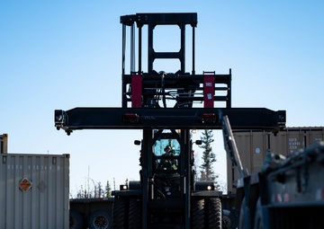 354th FW receives critical munitions from annual barge