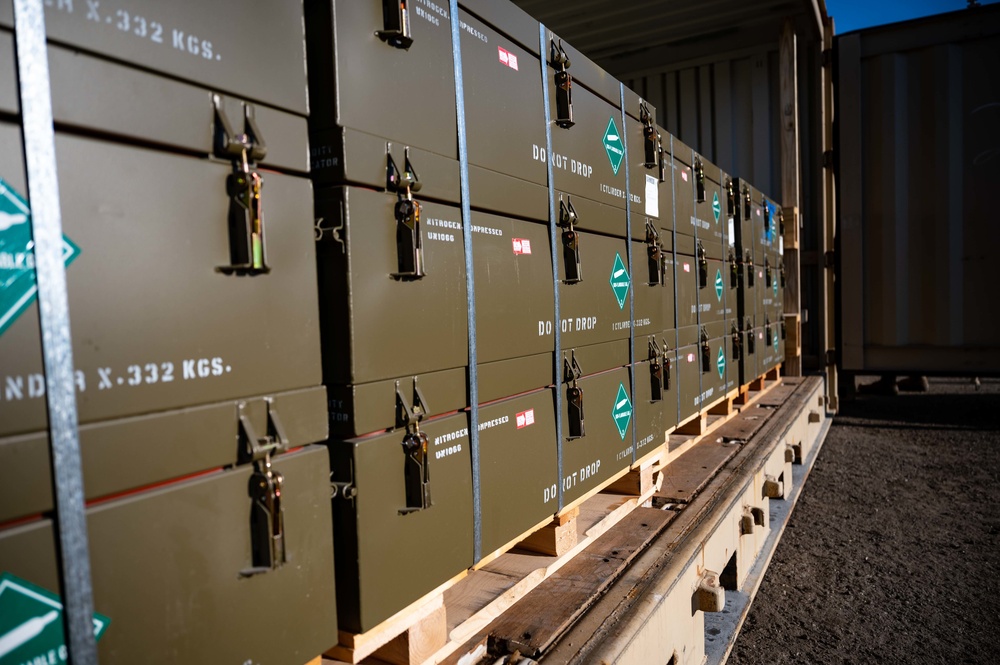 354th FW receives critical munitions from annual barge