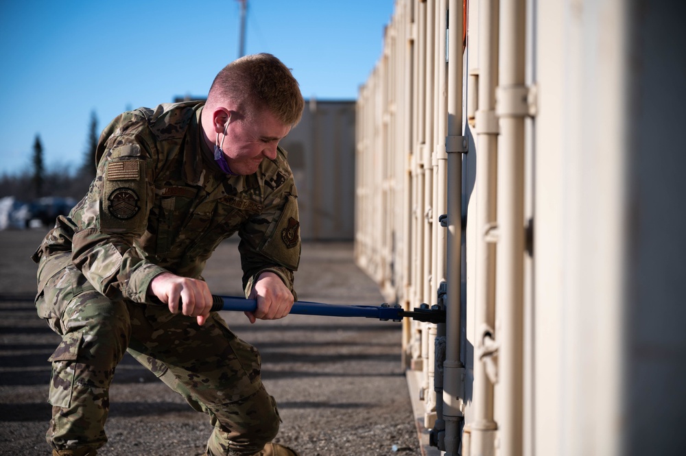 354th FW receives critical munitions from annual barge