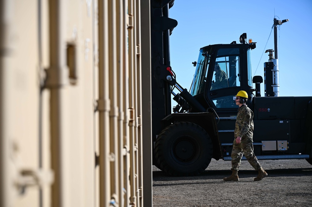 354th FW receives critical munitions from annual barge