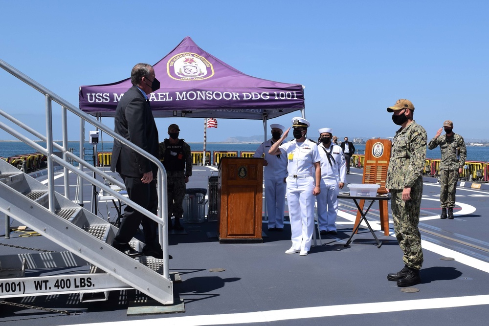 SECNAV Visits USS Monsoor