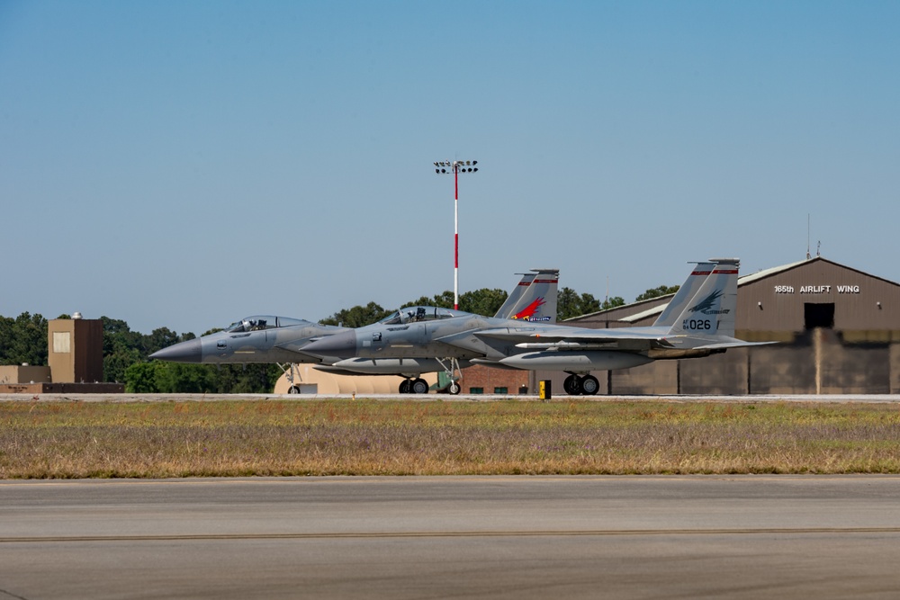 Sentry Savannah 2021 Aircraft prepare for exercise