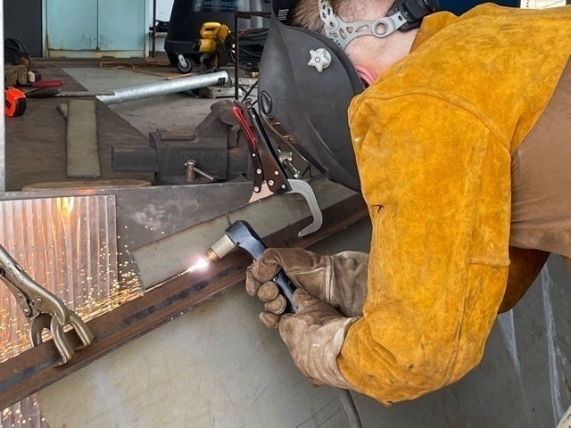 NMCB 11 Constructs Gate Arm for Known Distance Range on Naval Base Guam