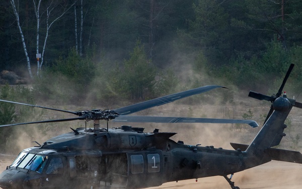 1st CAB and NATO eFP Battle Group-Latvia Conducts Joint Force Exercise