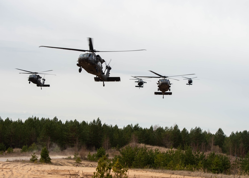 1st CAB and NATO eFP Battle Group-Latvia Conducts Joint Force Exercise