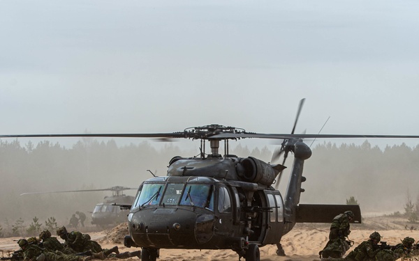 1st CAB and NATO eFP Battle Group-Latvia Conducts Joint Force Exercise