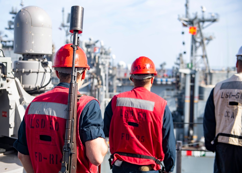 USS Carter Hall Conducts Replenishment-at-Sea with USNS Supply