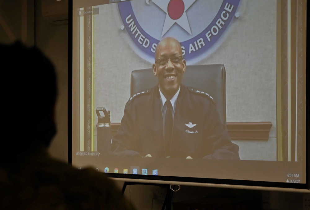 Air Force Chief of Staff lays out way forward for deployed Airmen at 332nd AEW