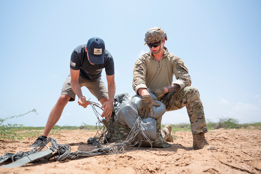 82 ERQS execute jump training in East Africa