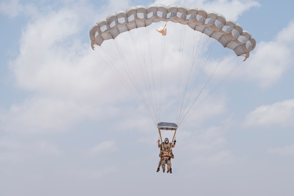 82 ERQS execute jump training in East Africa