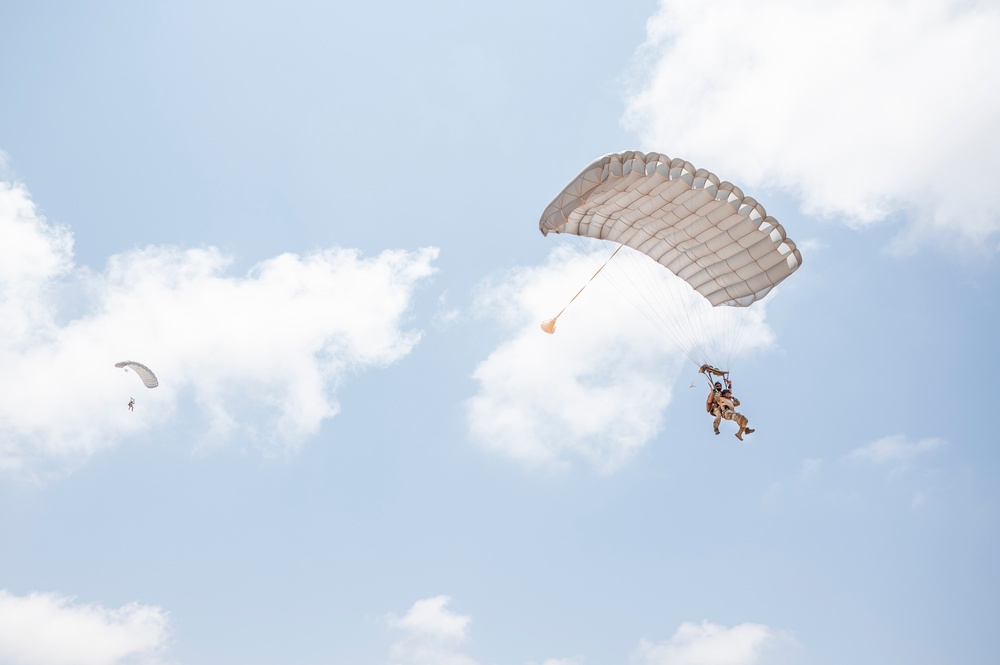 82 ERQS execute jump training in East Africa