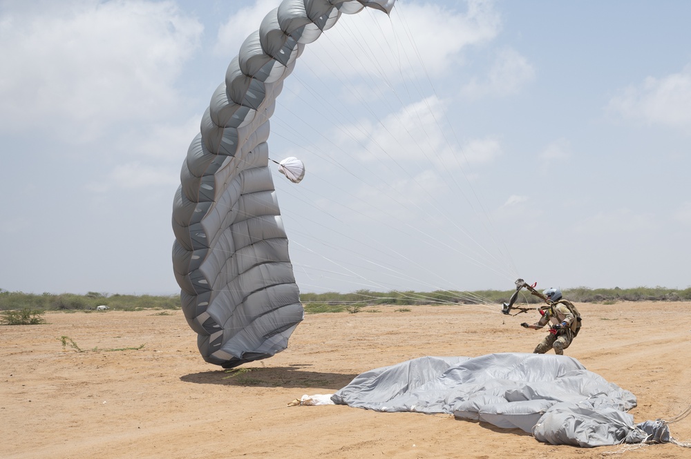 82 ERQS execute jump training in East Africa