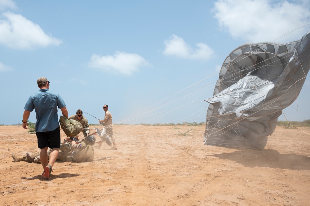 82 ERQS execute jump training in East Africa