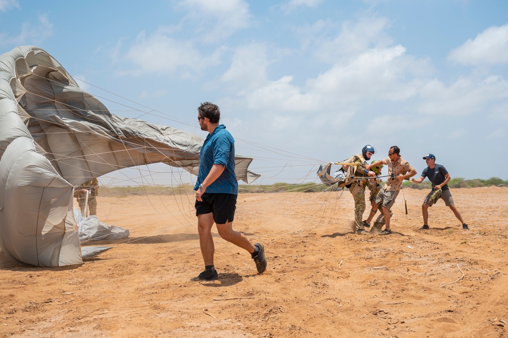 82 ERQS execute jump training in East Africa