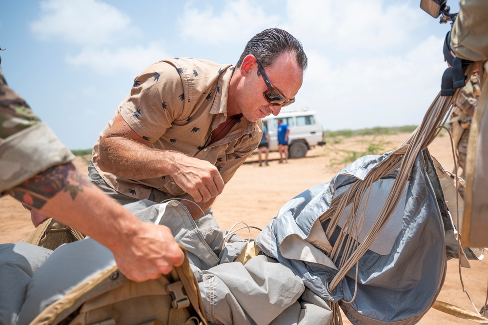 82 ERQS execute jump training in East Africa