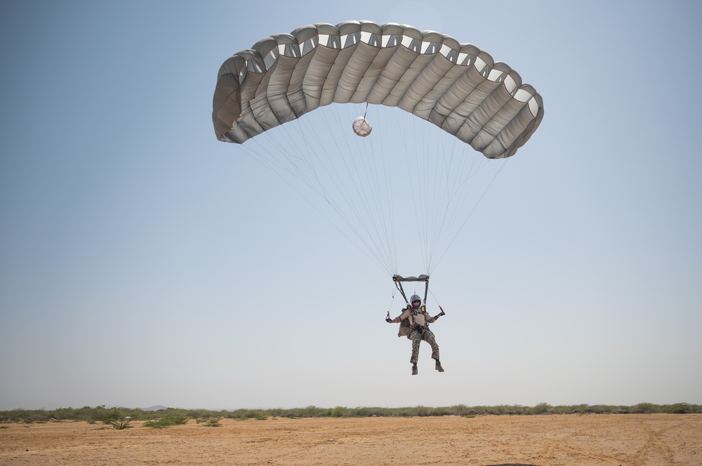 82 ERQS execute jump training in East Africa